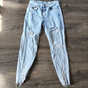&DENIM Boyfriend Distressed Jeans Sz 25